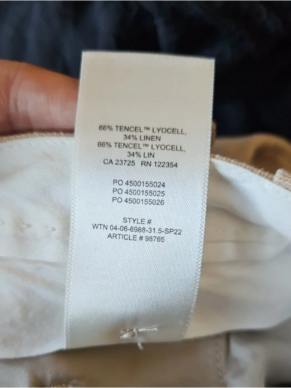 Wilfred Beige Cream Pleated Tencel Linen High Rise Effortless Pants